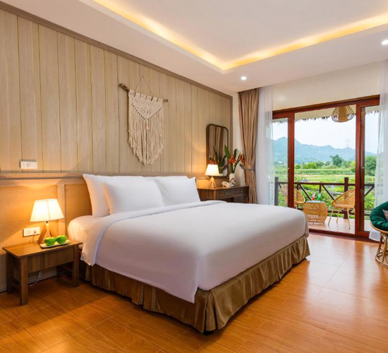Combo Nghỉ Dưỡng Mộc Châu Eco Garden Resort – View Đồi Chè Cực Chill