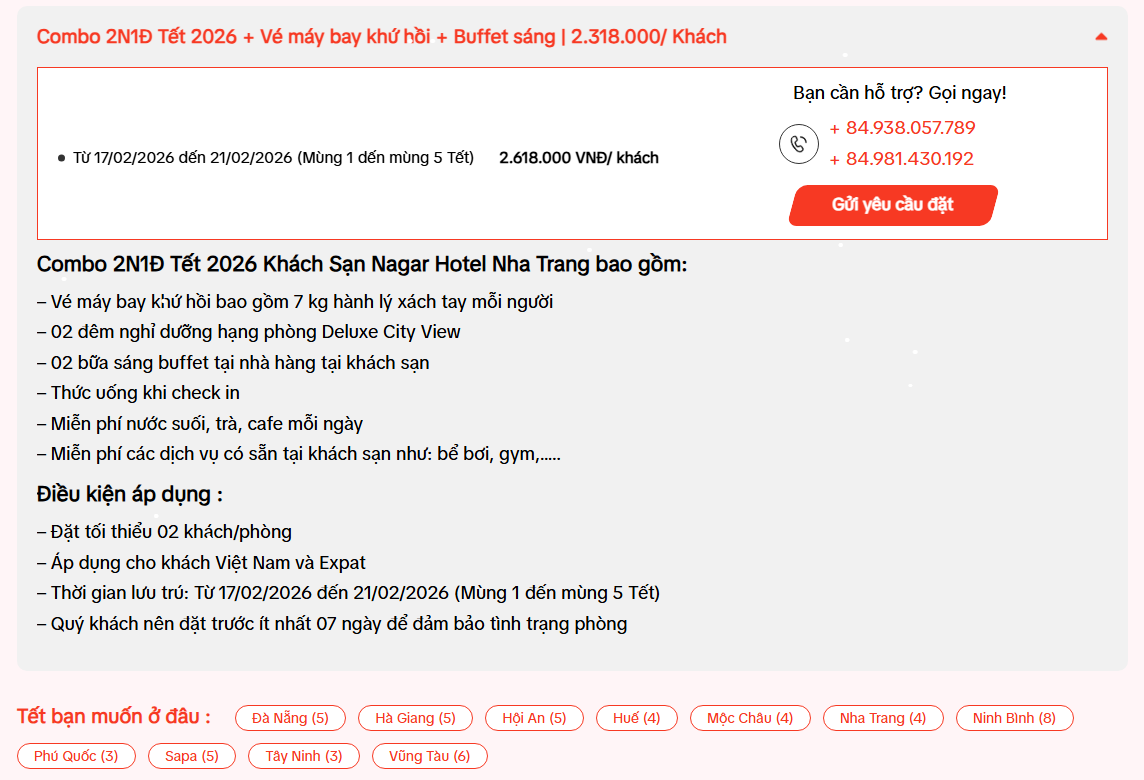 Combo Bay + Khách Sạn Tết 2026, 5 Lợi Ích “Ngầm” Giúp Bạn Tiết Kiệm Hơn 30%