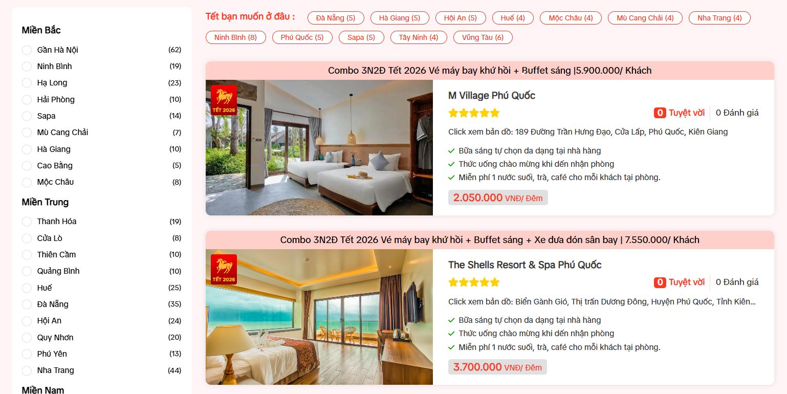 Du Xuân Phú Quốc Tết Bính Ngọ 2026 Gợi Ý 5 Khách Sạn Ưu Đãi 20%